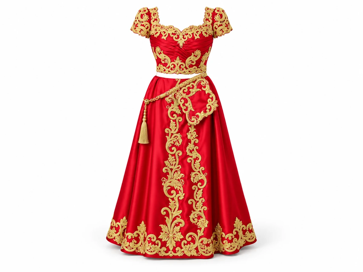 Traditional festive outfit in Tunisian traditional dress
